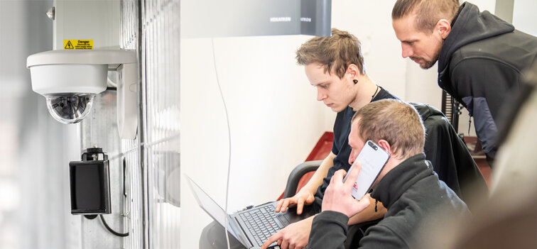 experten der wtg sicherheitstechnik bei der arbeit