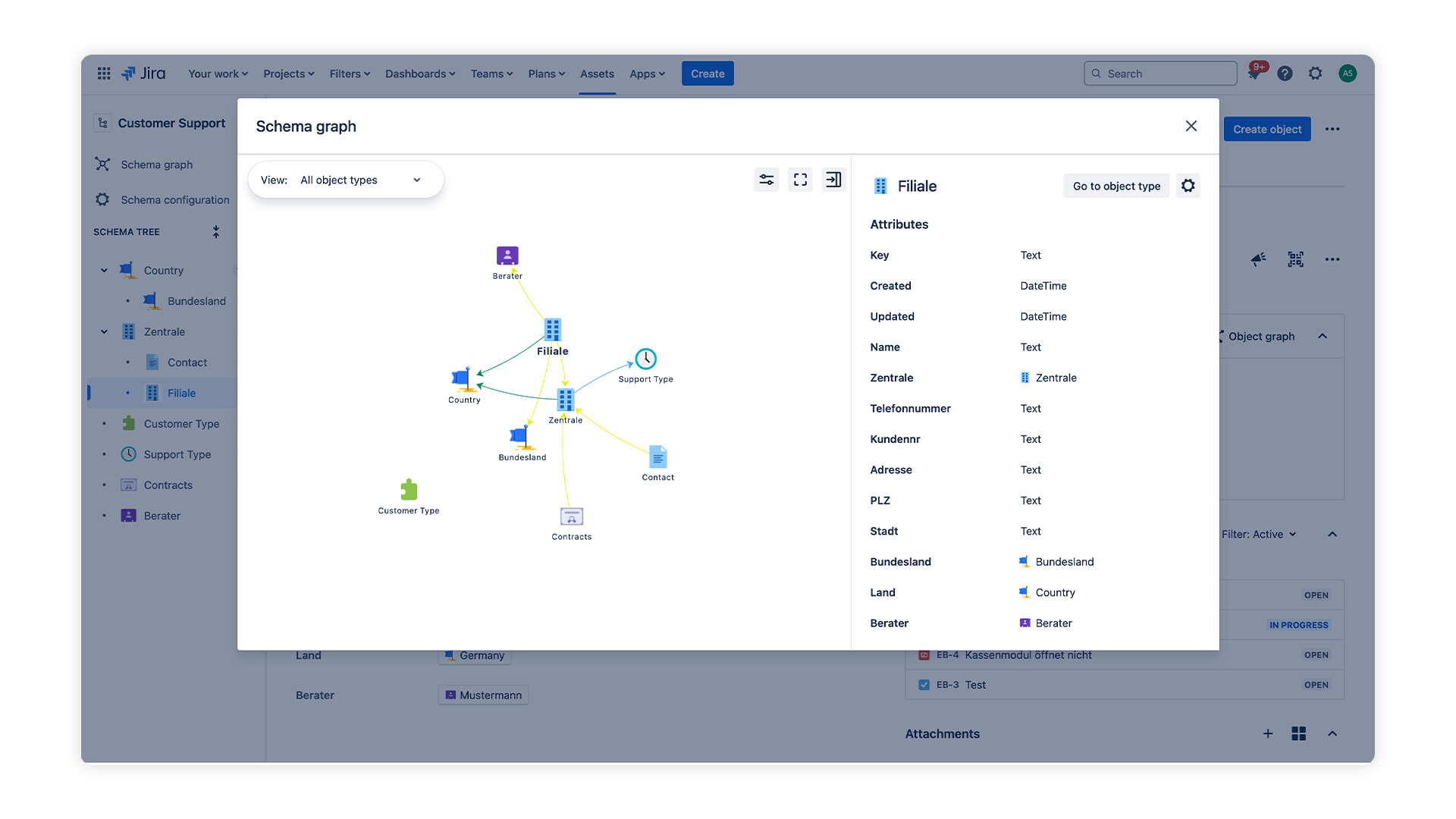 Schema Screenshot Jira Service Management